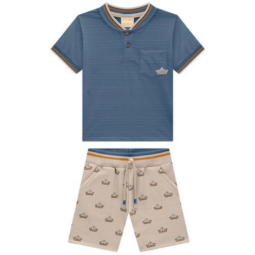 CONJUNTO INFANTIL -  MASCULINO - TAMANHO 2 AO 3 # 2001796 - MILON
