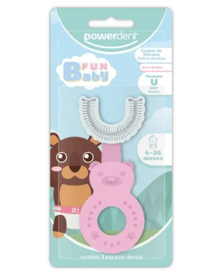ESCOVA DE DENTES INFANTIL - FUN BABY # 2547 - POWERDENT -6