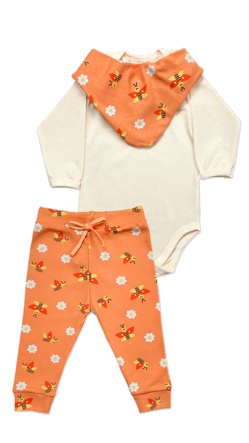 CONJUNTO BODY + CULOTE E  BANDANA - TAMANHO RN AO G # 302004 - MAFESSONI
